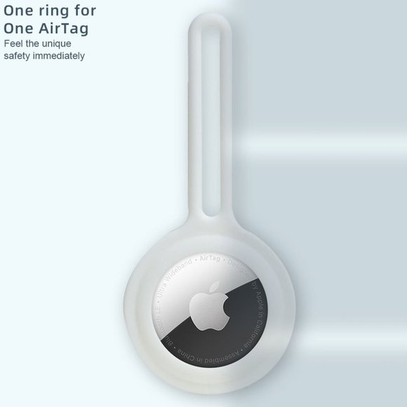 Silicone Case for Airtags with Keychain, Protective Cover for Apple Air tag Key - Picture 5 of 16